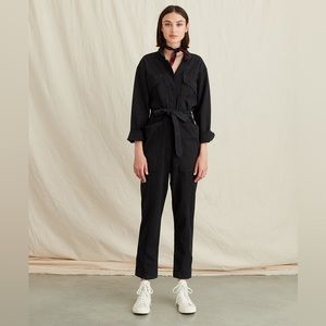 Alex Mill Expedition Jumpsuit Black Washed Twill S